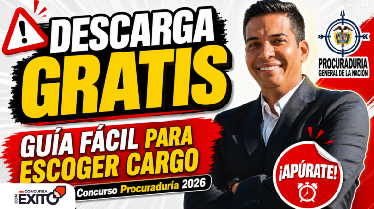 Inscríbete fácil al Concurso Procuraduría 2026: inscripciones sin errores